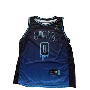 Chicago Bulls Coby White #0 Basketball Jersey Men's L United Airlines Promo